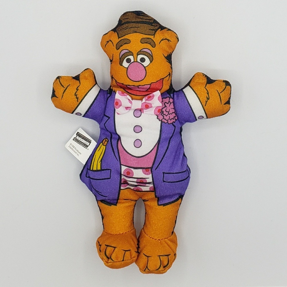 Blockbuster‎ Fozzie Bear Plush 8" Muppet Stars Jim Henson 1998 Vintage Toy